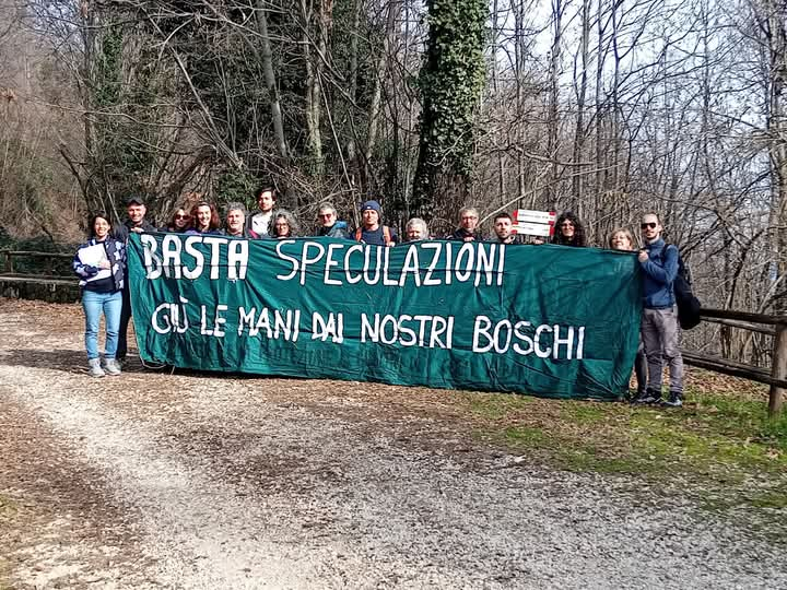 Tree Tag del Comitato Protezione Boschi Colli Albani sul Monte Artemisio per sensibilizzare i cittadini